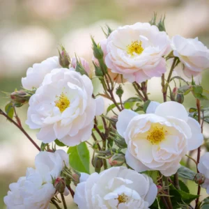 Trandafir Sir David Beckham cu floare alba, creat de David Austin Roses